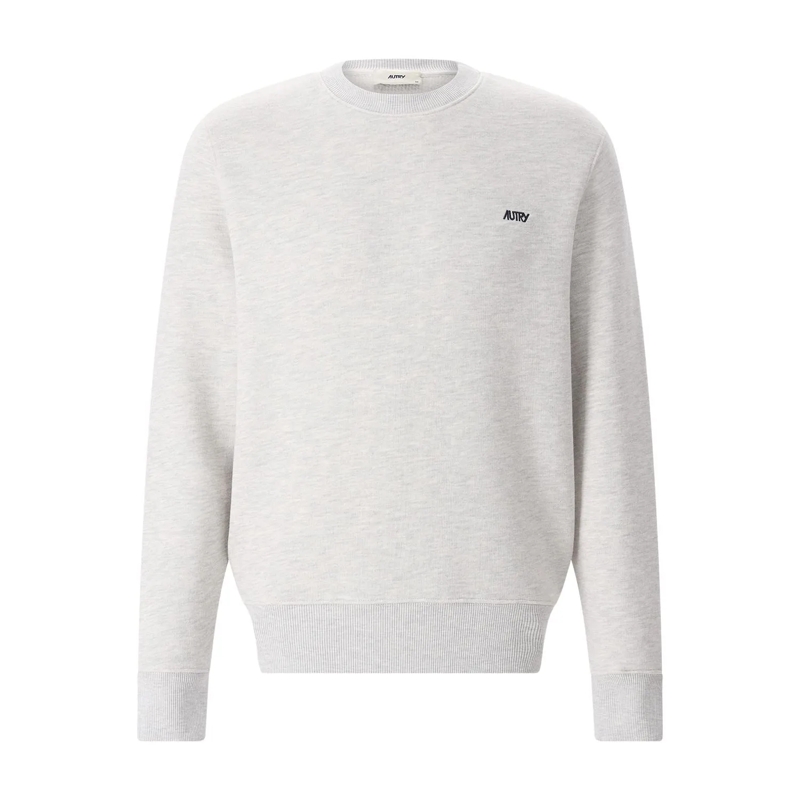 Autry International Pull Sweatshirt mit Logo-Stickerei grau