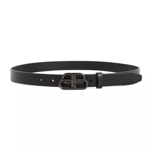 Balenciaga Ledergürtel Leather Bb Belt Black