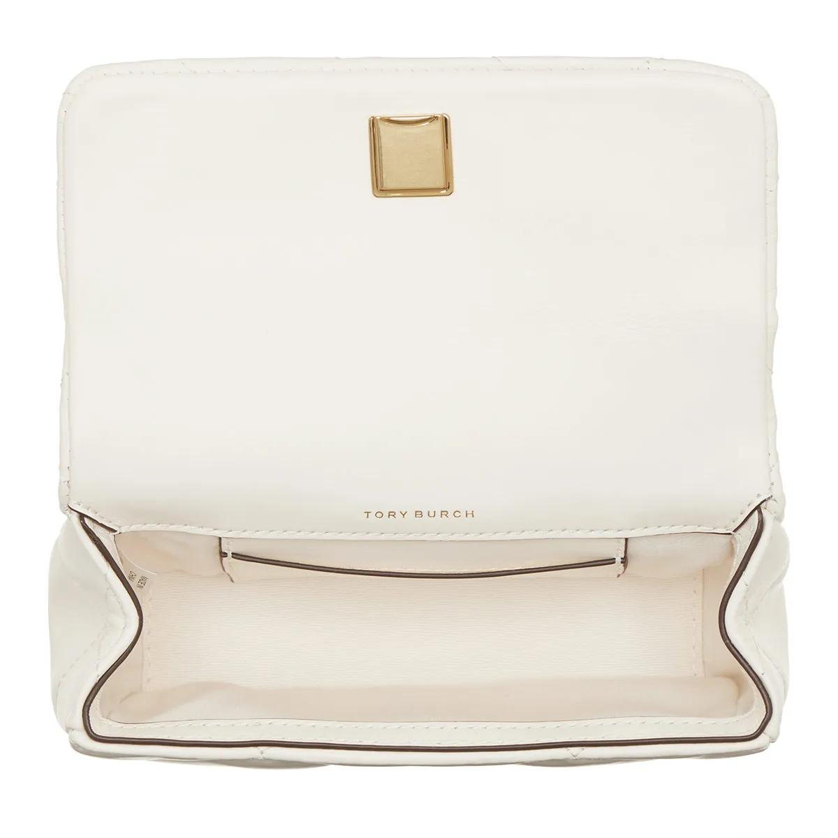 TORY BURCH Hobo bags Kira Diamond Quilt Mini Flap Bag in wit