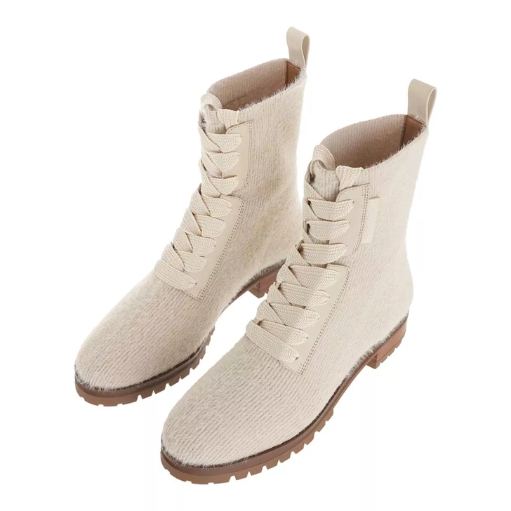 Kate Spade New York Merigue Boot Milk Glass Lace up Boots