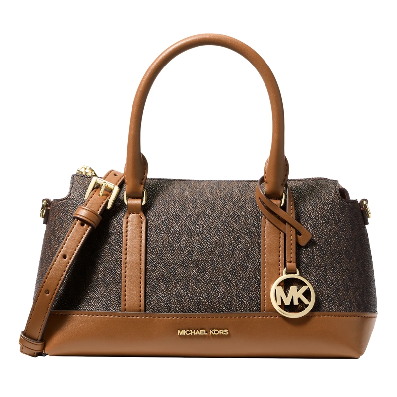 MICHAEL Michael Kors Satchel Sm Tz Satchel Brn/acorn