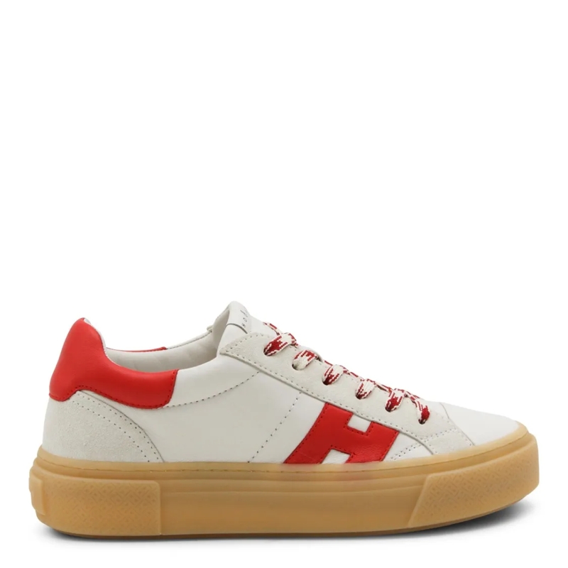 Hogan Lage-top sneaker Leather Sneakers With Red Accents White