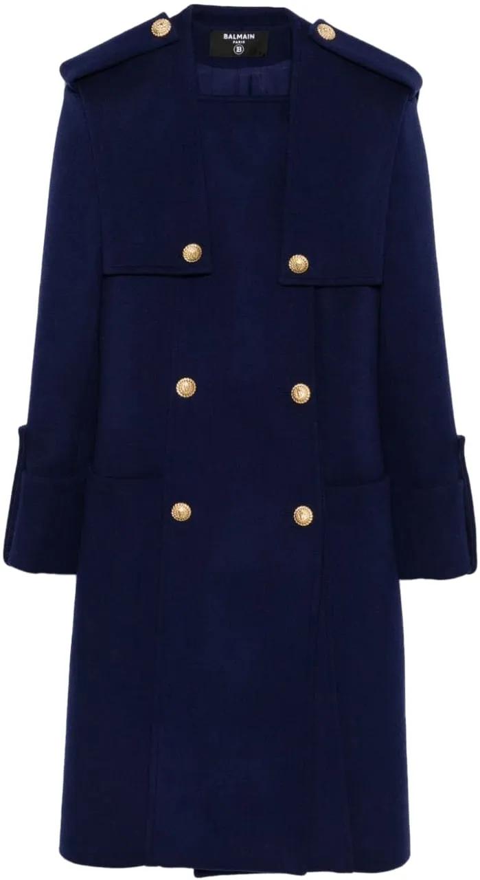 Thumbnail - Balmain - Coats Blue - Größe 38 - blue
