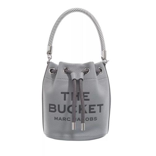 Marc Jacobs The Leather Bucket Bag Wolf Grey Bucket Bag
