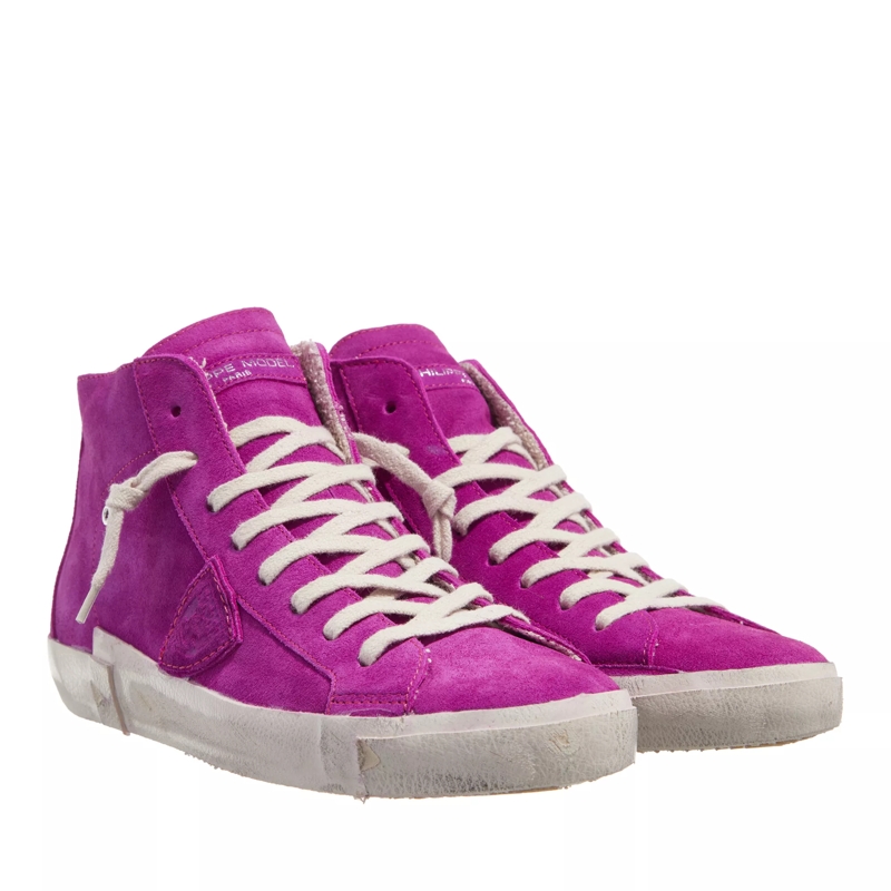 Philippe Model High-Top Sneakers Prsx High Woman Daim Pop Fucsia