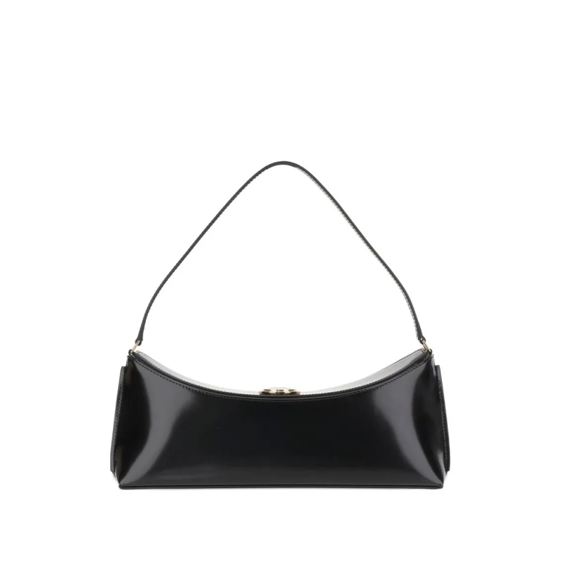 Jacquemus Schultertasche Smooth Leather Handbag Black