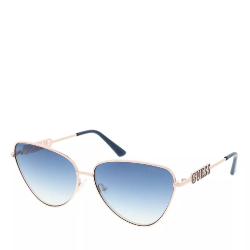 Guess Women Sunglasses Metal GU7646 Rose Gold/Blue Solglasögon