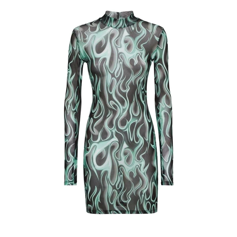 Philipp Plein Minikleid Minikleid Flame schwarz(Image 3)