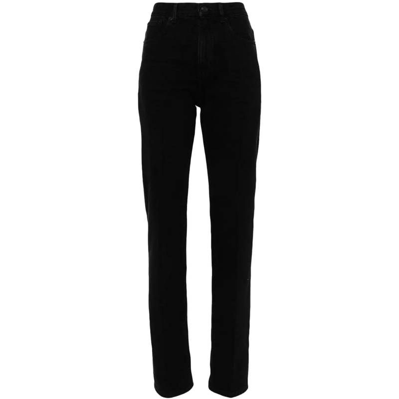 Saint Laurent Jeans mit geradem Bein Jeans Black schwarz