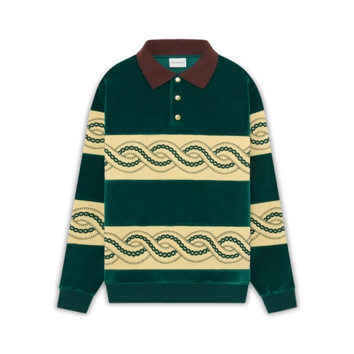 Drôle De Monsieur Polohemd Langärmliges Polo DARK GREEN DARK GREEN