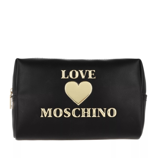 Love Moschino Makeup Bag PU Nero Make-Up Täschchen
