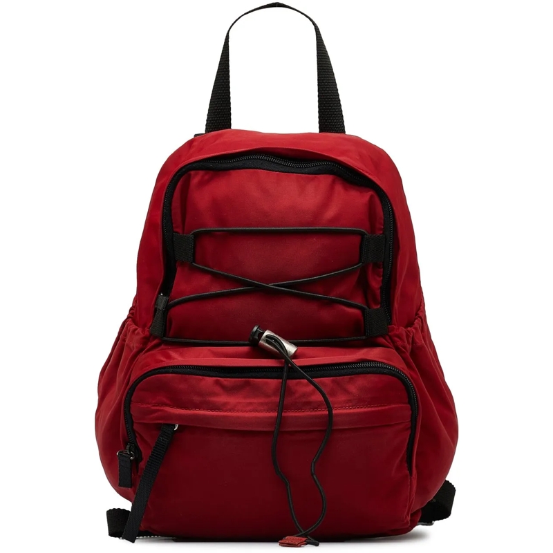 Prada Rucksack Tessuto Backpack rot