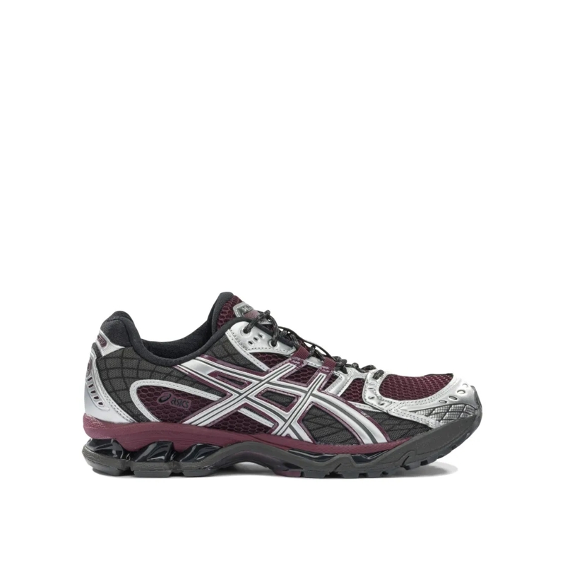 Asics Sneaker basse Burgundy Slip-On Sneakers With Dynamic Pattern And Grey