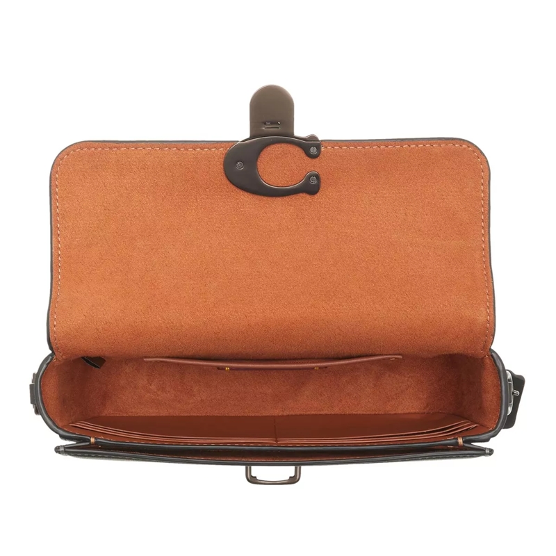 Coach Satchel Glovetanned Leather Studio Shoulder Bag Black(Image 6)