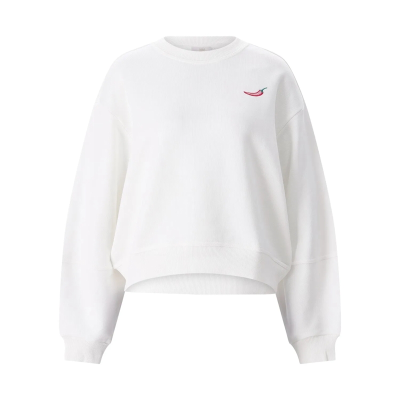 Riani Pull Sweatshirt mit Print weiß