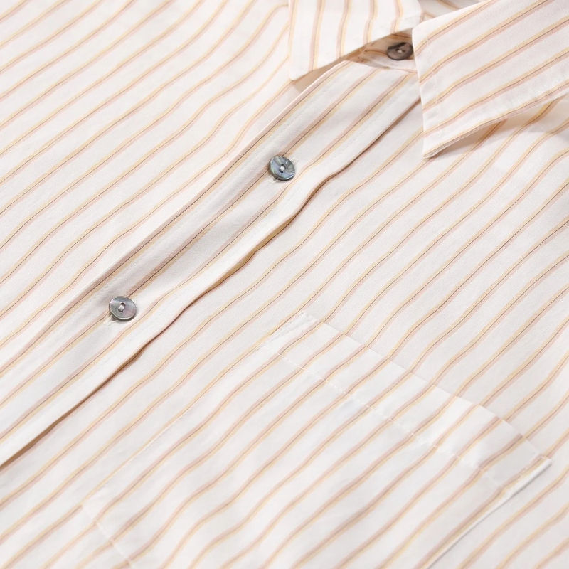 Citizens Of Humanity Bluse Gestreifte Hemdbluse Kayla orange(Image 3)