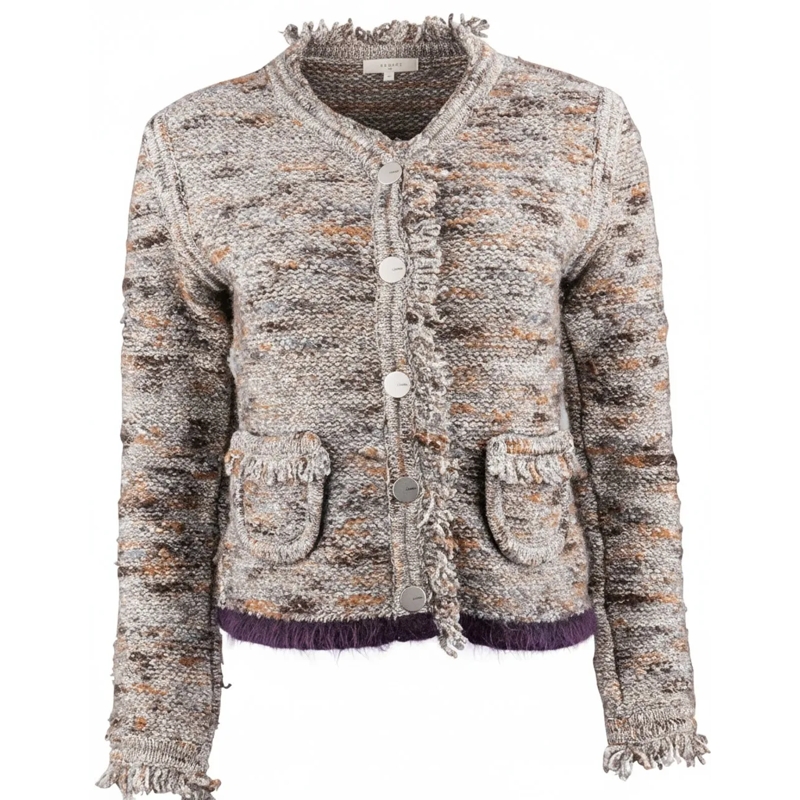 Chanel Übergangsjacke Chanel Multicolor Tweed 1999 Runway Jacket (D36 /  mehrfarbig