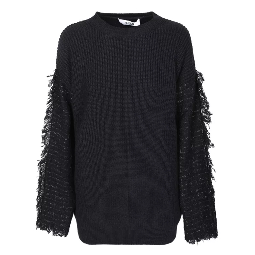 MSGM Ribbed Sweater Black 