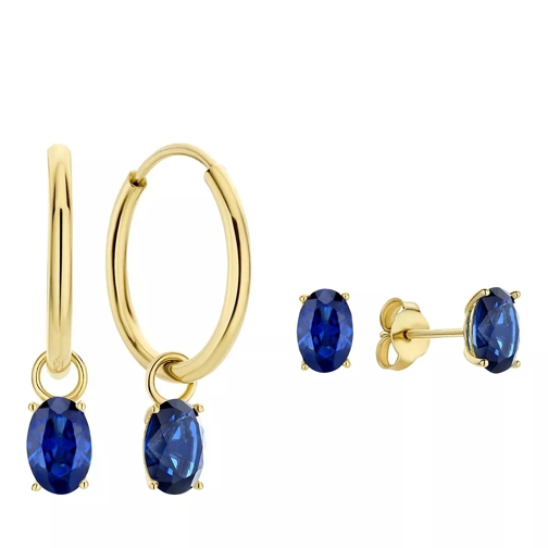 Isabel Bernard Cadeau d'Isabel 14 karat earring set with zirconia Gold Ring