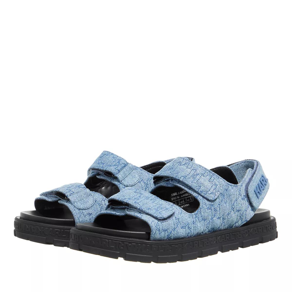 Karl Lagerfeld Sandalen & Sandaletten - Salon Tred Quilted Slingback - Gr. L - in Blau - für Damen