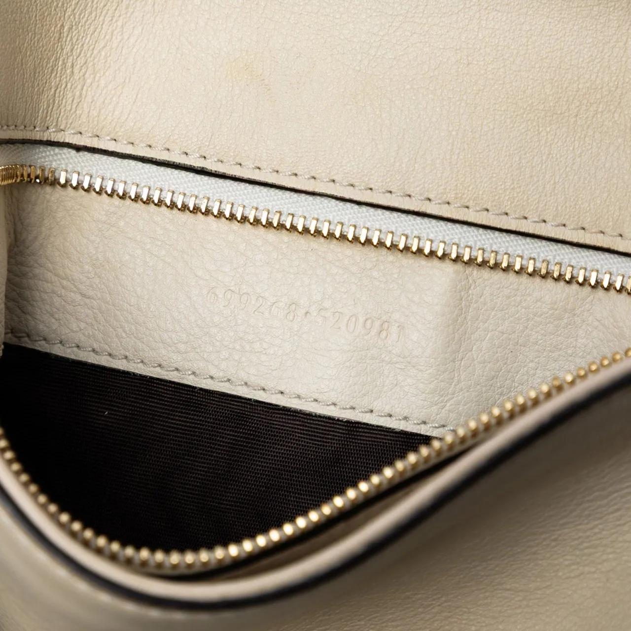 Thumbnail - Gucci Hobo Bags - Calfskin Blondie Chain Satchel - Gr. unisize - in Weiß - für Damen