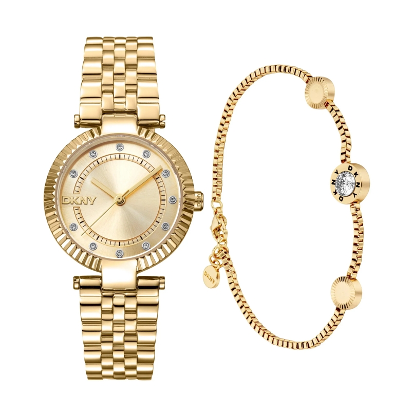 DKNY Quarzuhr Quarzuhr Essential Glitz gold(Image 4)