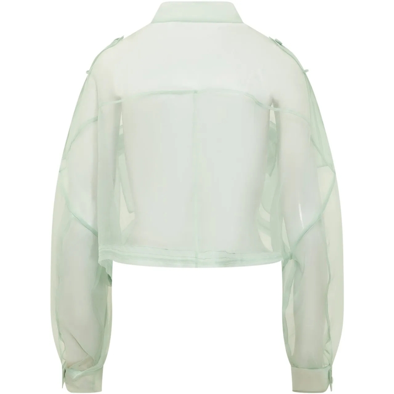 Pinko Übergangsjacke Caban Longan in Organza Corto grün(Image 2)