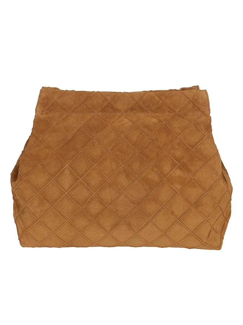 TORY BURCH Bruine Handtas met Diamantpatroon Brown Dames