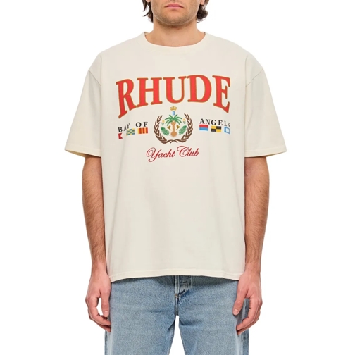 Rhude T-Shirts White Bay Of Angels Yacht T-Shirt White