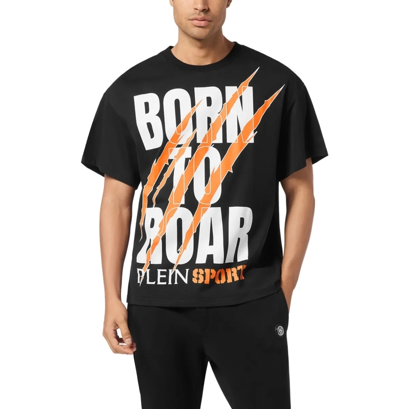 Plein Sport T-Shirt T-Shirt Rundhalsausschnitt Ss Scratch schwarz(Image 3)