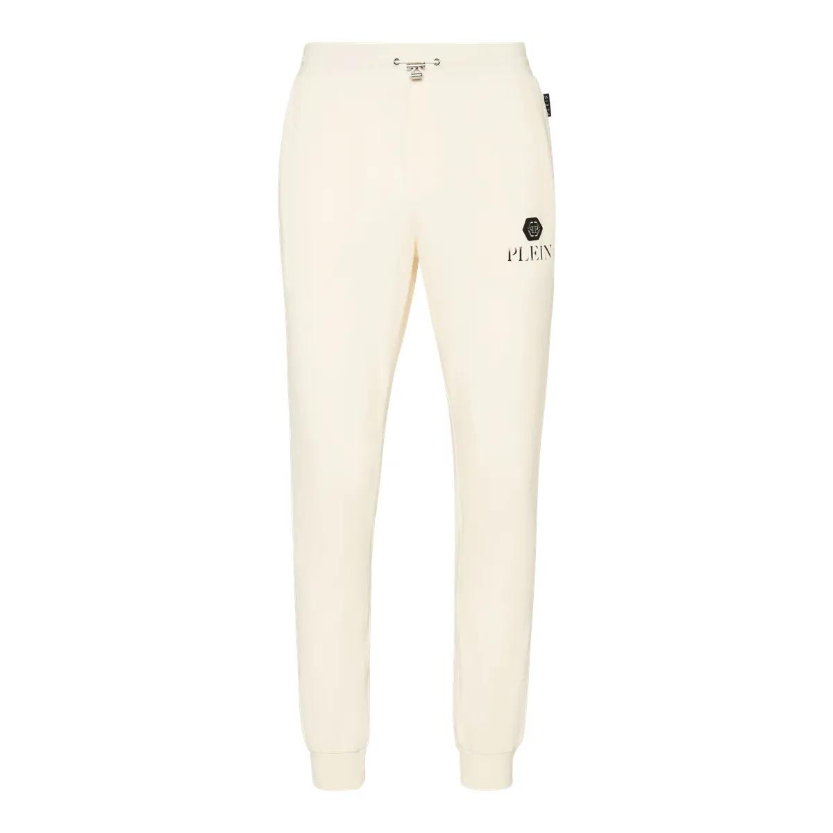 Thumbnail - Philipp Plein - Jogging Trousers Basic Plein Old Dye - Größe XXL - weiß