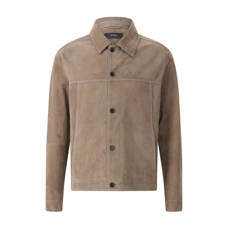 Arma Übergangsjacke Jacke Jaden aus Veloursleder grau