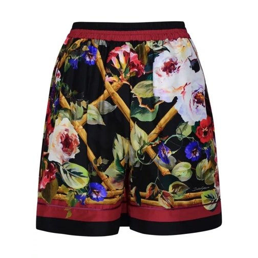Dolce&Gabbana Multicolor Silk Shorts Multicolor 