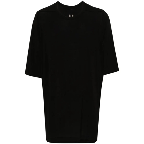 Rick Owens T-Shirts Relaxed Fit Black Stretch-Jersey T-Shirt Black