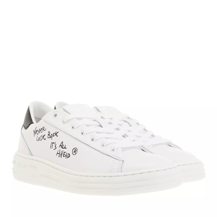 MSGM Sneakers Black Opt White Low Top Sneaker