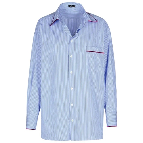 Etro Light Blue Cotton Shirt Blue 