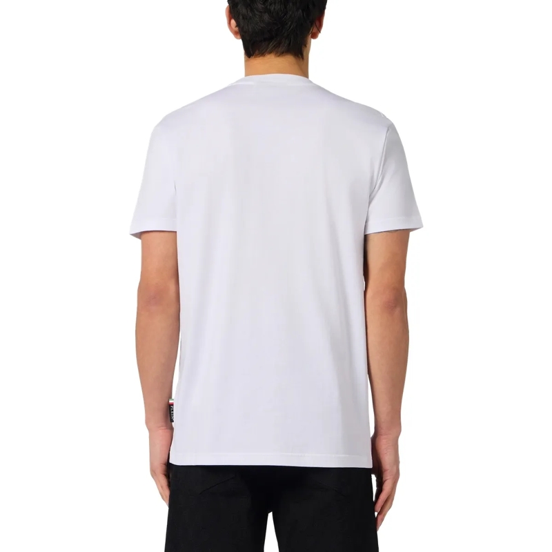 Philipp Plein T-Shirt Round Neck T-Shirt Chest Embroidery Skull weiss(Image 2)