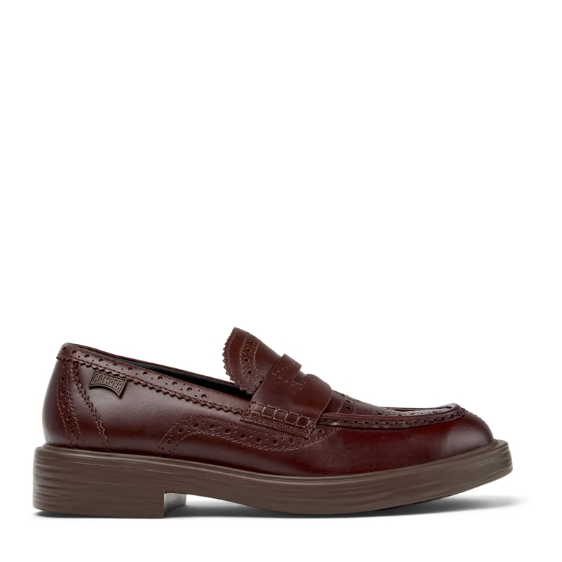 Camper Schnürschuhe Mokassins Dean Twins mittel-braun