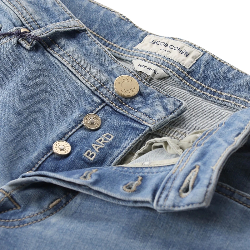 Jacob Cohen Jeans Slim-Fit Jeans Bard aus Baumwoll-Mix blau(Image 3)