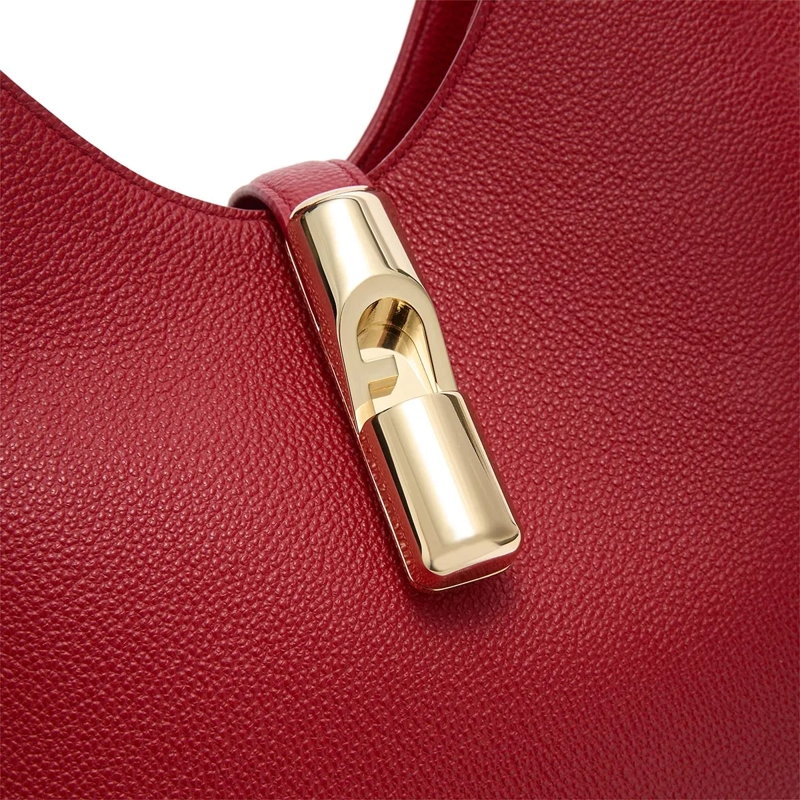Furla Sac hobo Furla Goccia S Hobo Red(Image 5)