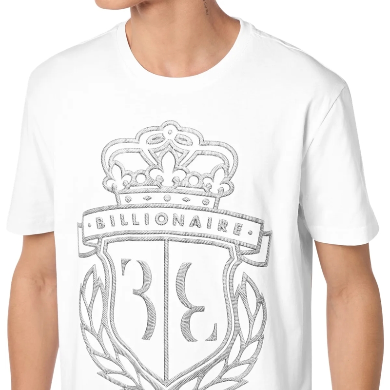 BILLIONAIRE T-Shirt T-Shirt Rundhalsausschnitt Ss Crest weiss(Image 4)