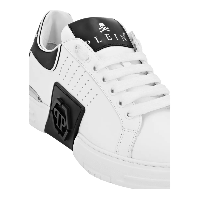 Philipp Plein Low-Top-Sneaker Lo-Top Turnschuhe Hexagon weiss(Image 3)