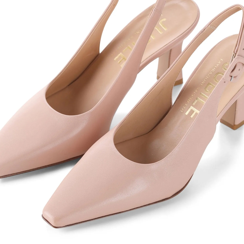 Jubile' Schnürschuhe Pumps aus Leder pink(Image 3)