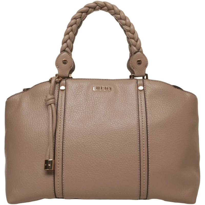 LIU JO Shopper Grained leather shopper 'Fluida' beige