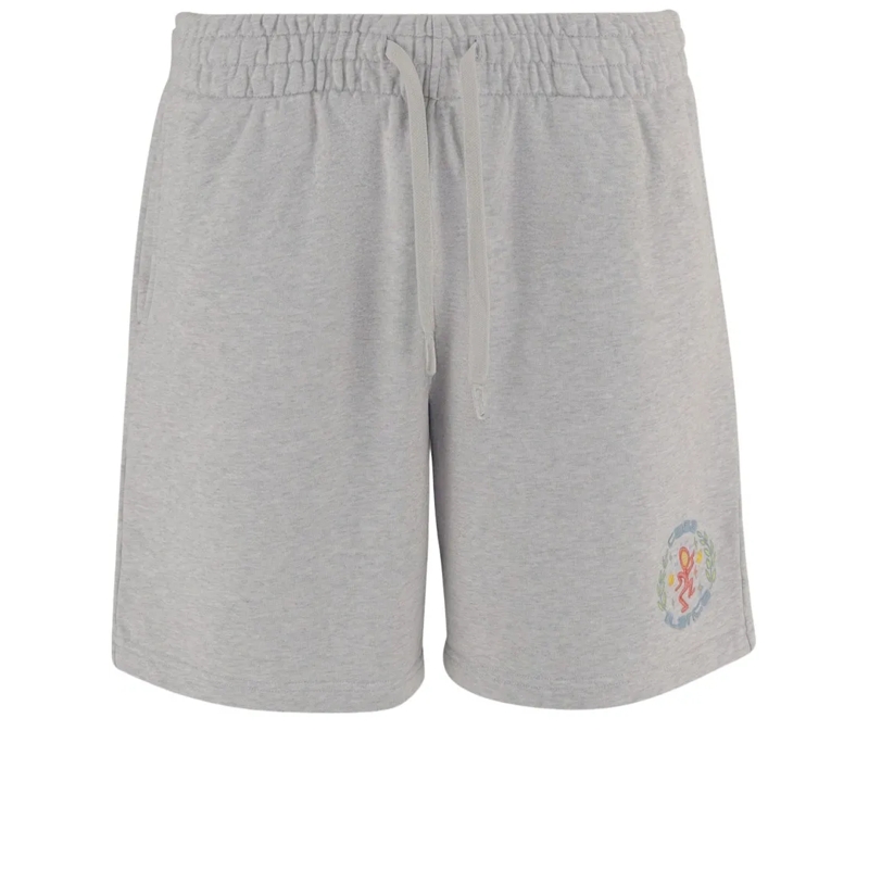 Casablanca Legere Shorts Light Grey Shorts With Elasticated Waist White
