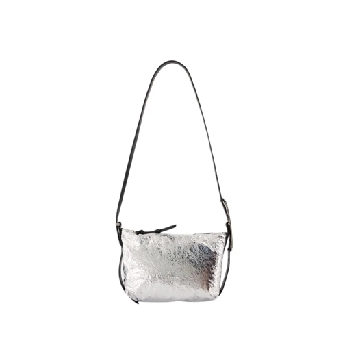 Isabel Marant Schoudertas Leyden Mini Purse - Leather - Silver Silver