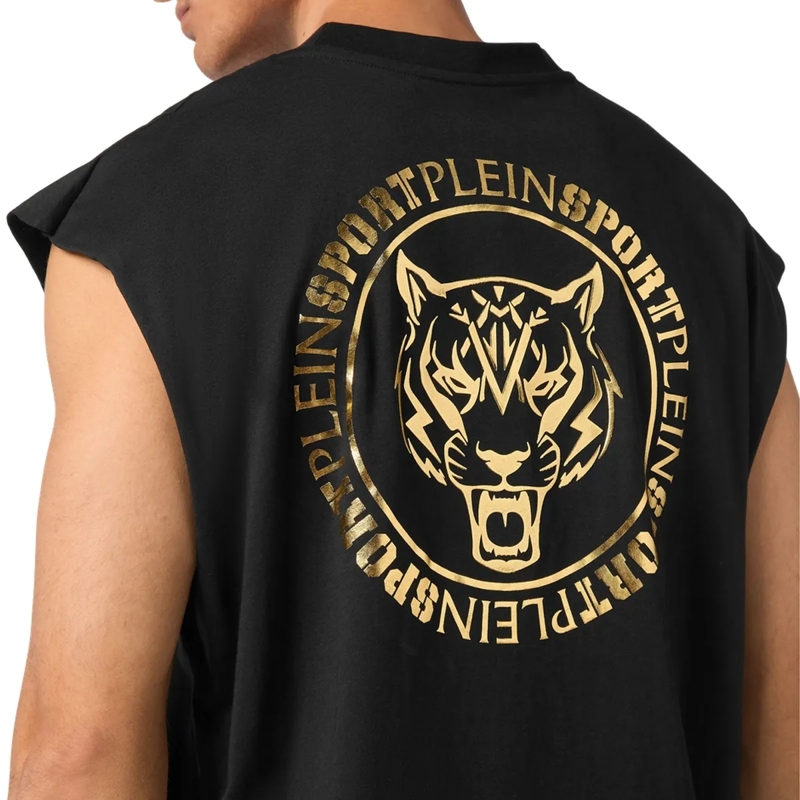 Plein Sport Hemd Tanktop Mit Kapuze   schwarz(Image 5)