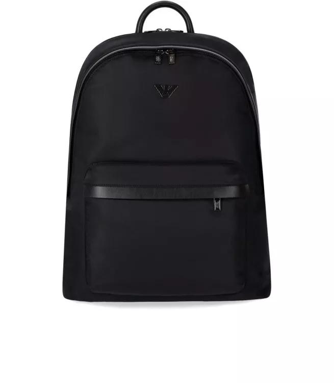 Emporio Armani Rucksäcke - Black Nylon Backpack - Gr. unisize - in Schwarz - für Damen