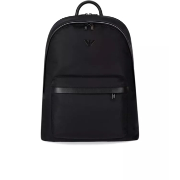 Emporio Armani Black Nylon Backpack Black Rucksack