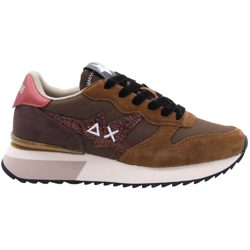 SUN68 Sneaker basse Sneaker Brown braun
